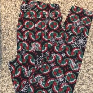 LuLaRoe Christmas leggings, size TC2